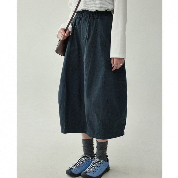 Femme Bred Culottes med Elastisk Bund Stilla