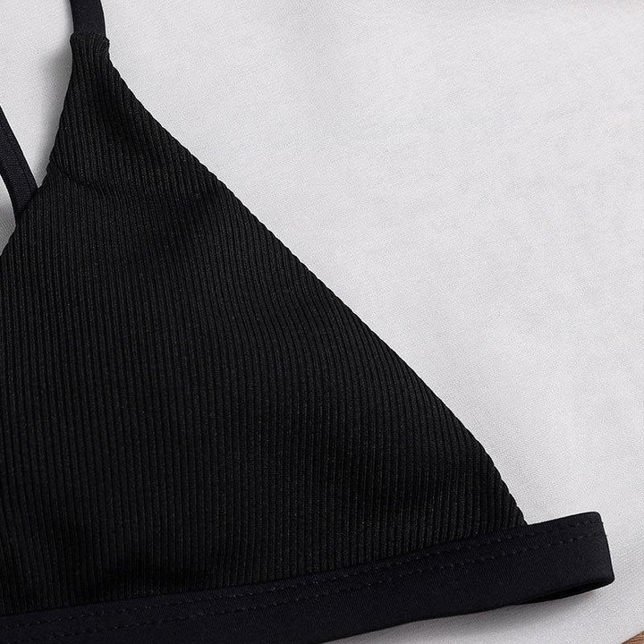 Dame triangel bikini top med justerbare stropper Skovae