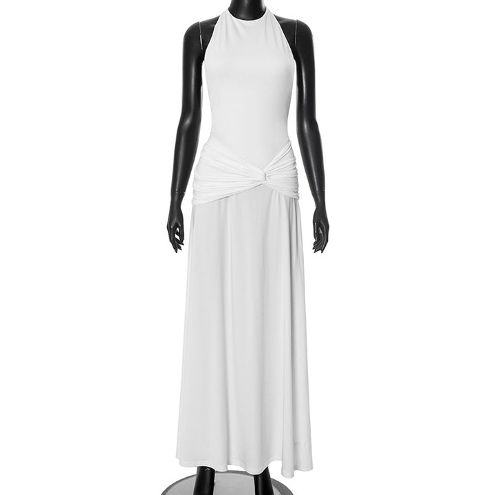 Dame Maxikjole med raffineret indpakningsdesign og elegant snit Stilla