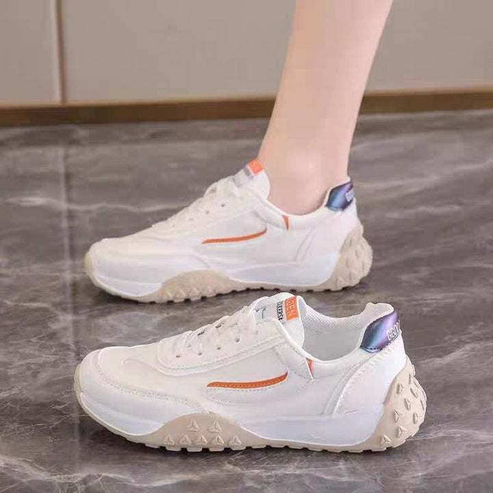 Dame sporty sneakers i elegant retro-stil med stabil sål Stilla
