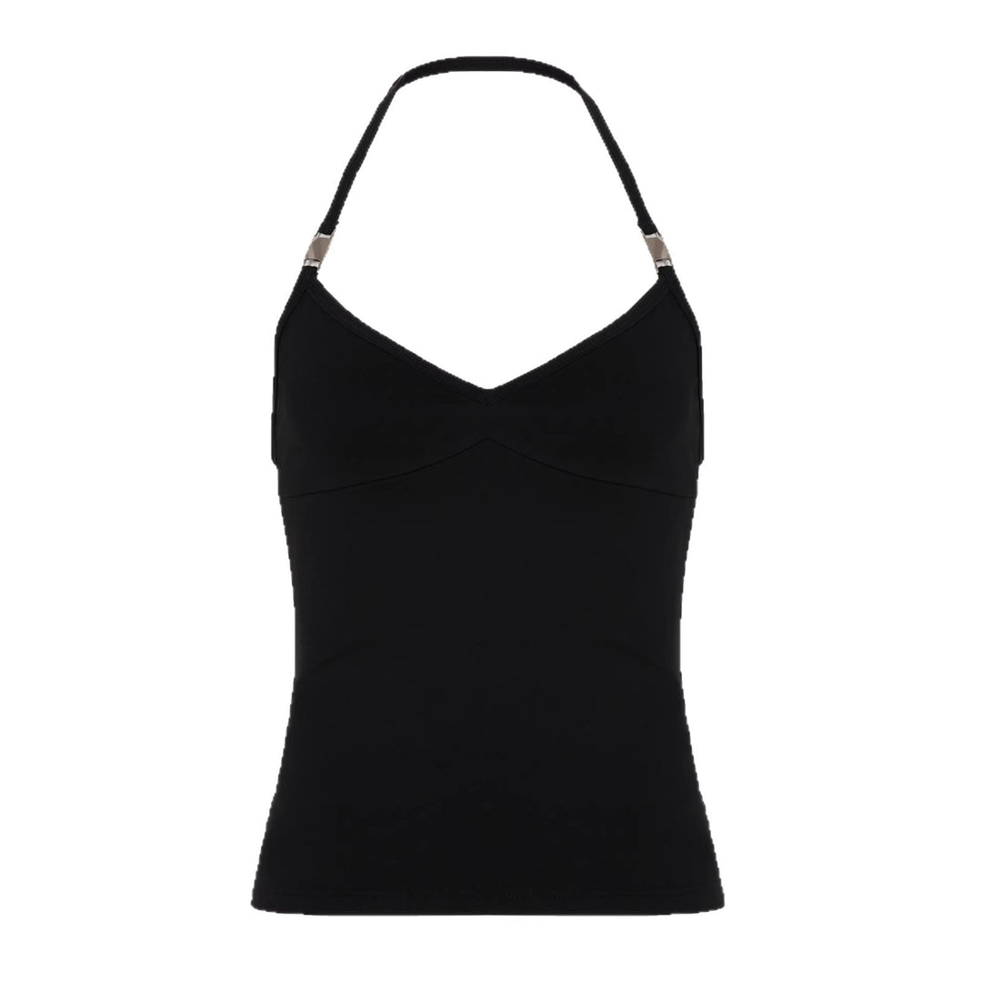 Dame Sporty spaghetti top med elegante accenter Skovae