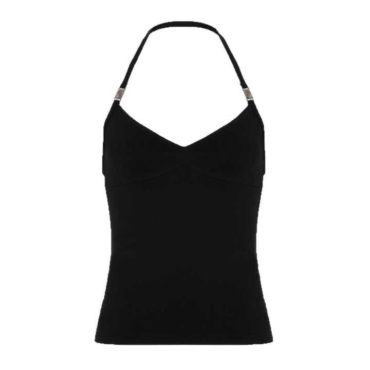 Dame Sporty spaghetti top med elegante accenter Skovae