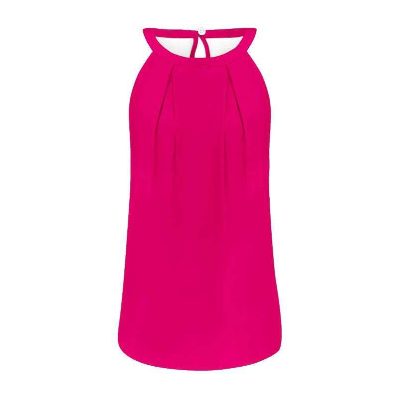 Dame Løs Bluse med Plissering Stilla
