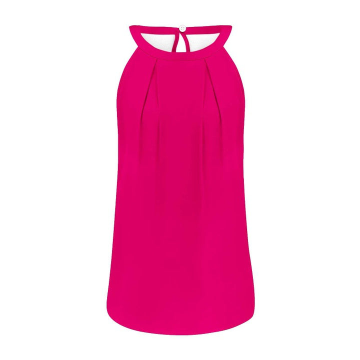 Dame Løs Bluse med Plissering Stilla