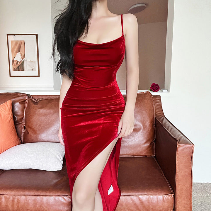 Dame Velour Bodycon Underdragt Stilla