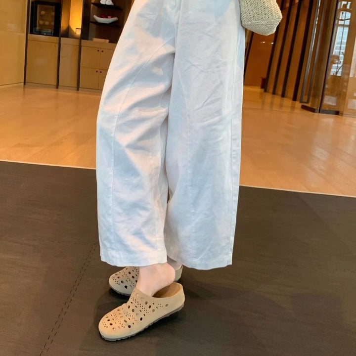 Femme Åndbare Perforerede Slip-On Clogs Stilla