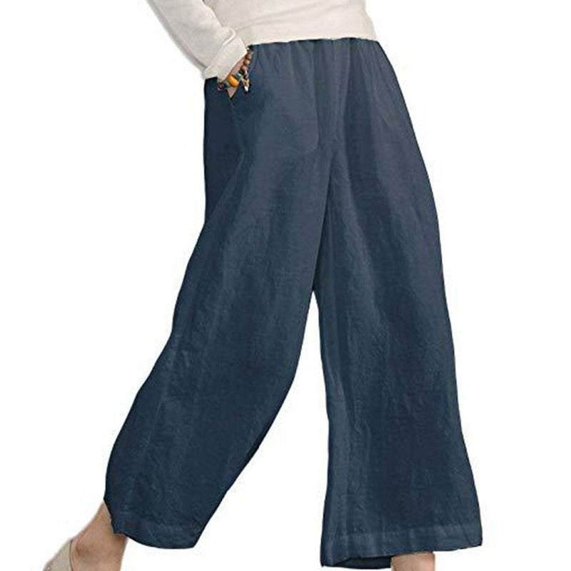 Dame Relaxed Fit Cropped Bukser Stilla