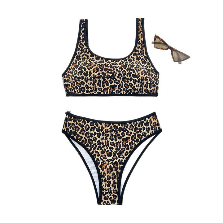 Damer Højskåret Bikini med dyredesign Skovae