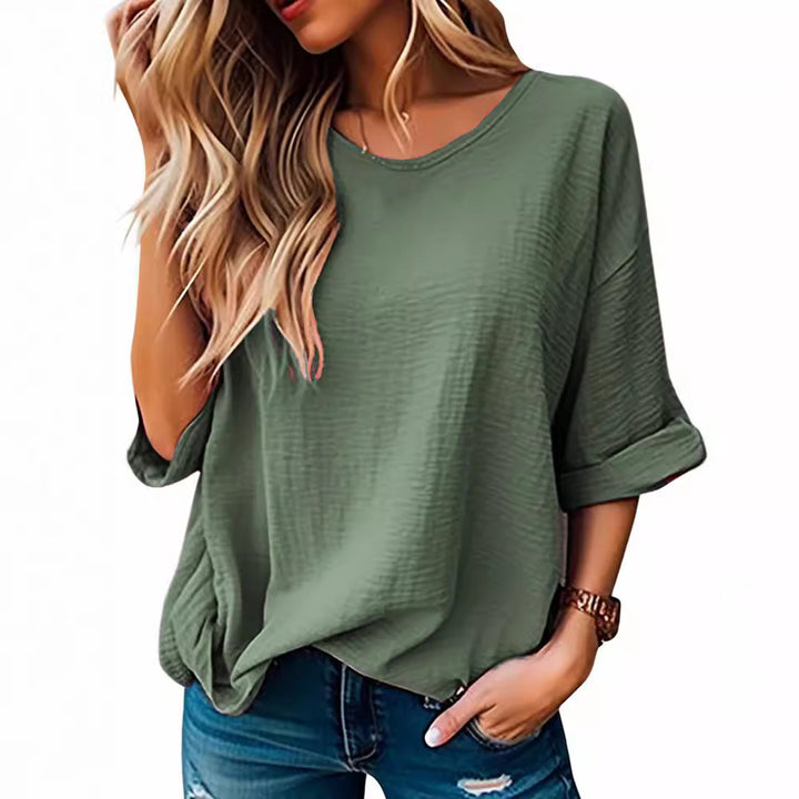 Dame Relaxed Fit Struktureret T-shirt Stilla