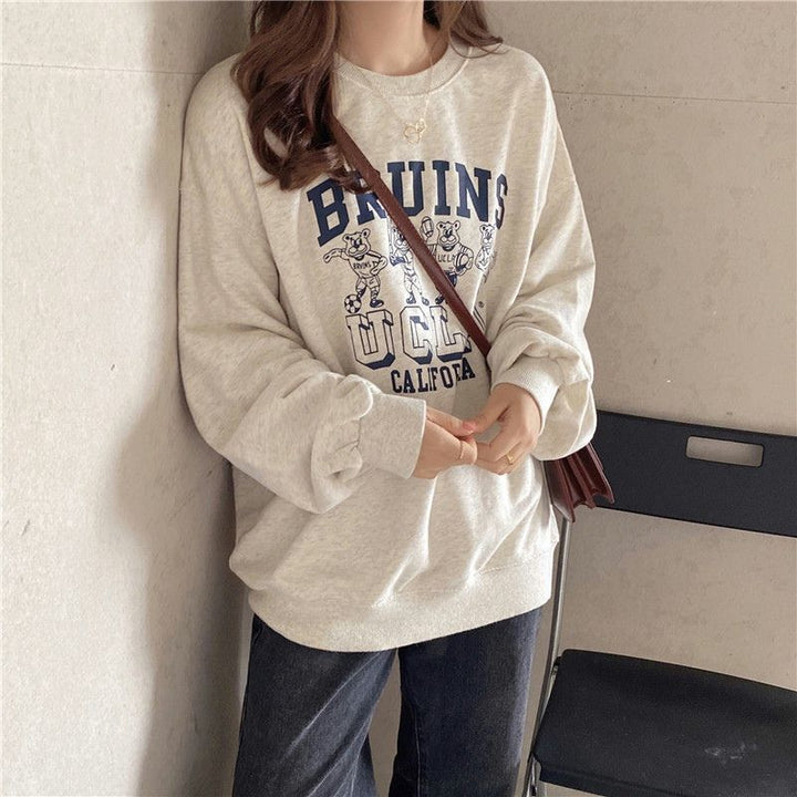 Dame Casual Grafik Sweatshirt med legende design Stilla