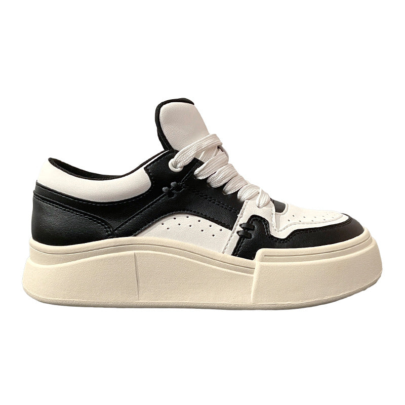 Dame Sneakers i trendy retro-stil med tyk sål Stilla