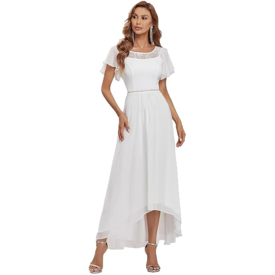 Dame Elegant Spids Overlay Maxikjole Stilla