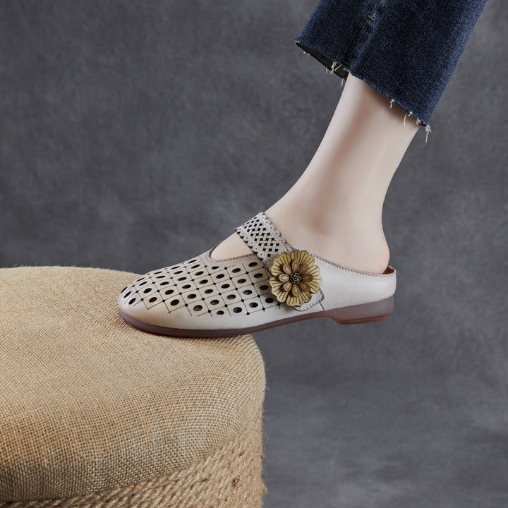 Dame blomsterdekoration komfort slip-on clogs Stilla