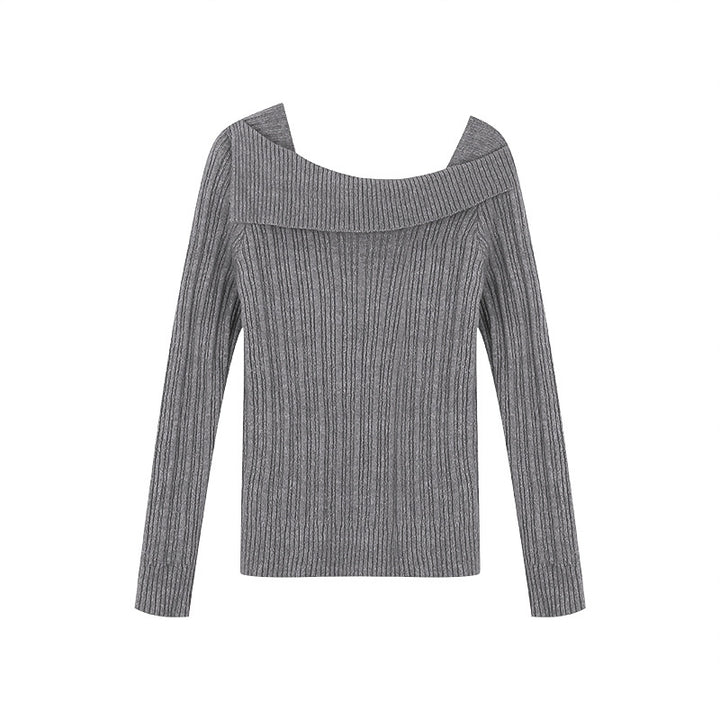 Damer Off-Shoulder Strikpullover med fashionable snit Stilla