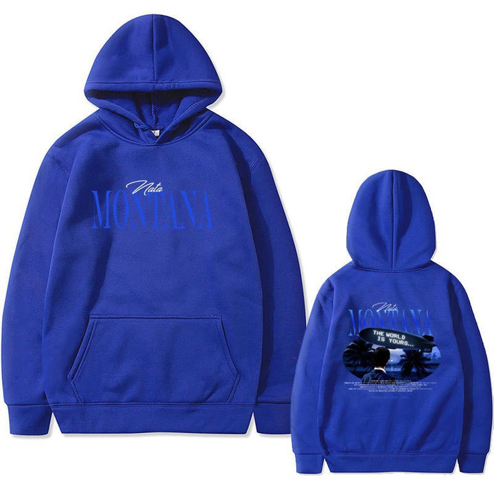 Kvinders hoodie med kreativ grafisk design og afslappet pasform Skovae