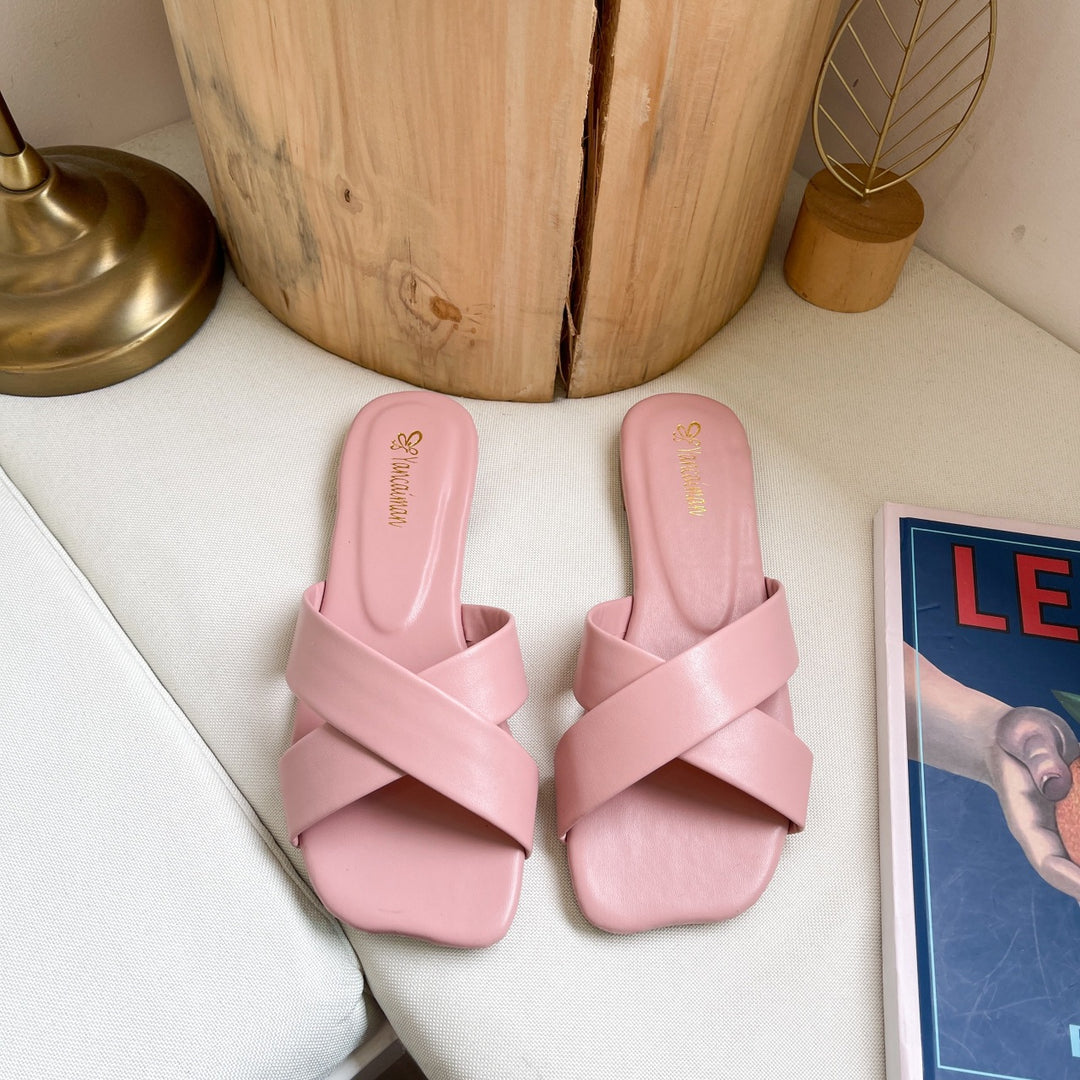 Dame Riemchen-sandaler med elegant krydsdesign og komfortabel fodseng Stilla