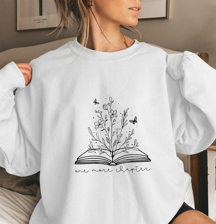 Dame sweatshirt med elegant blomsterdesign og inspirerende print Stilla