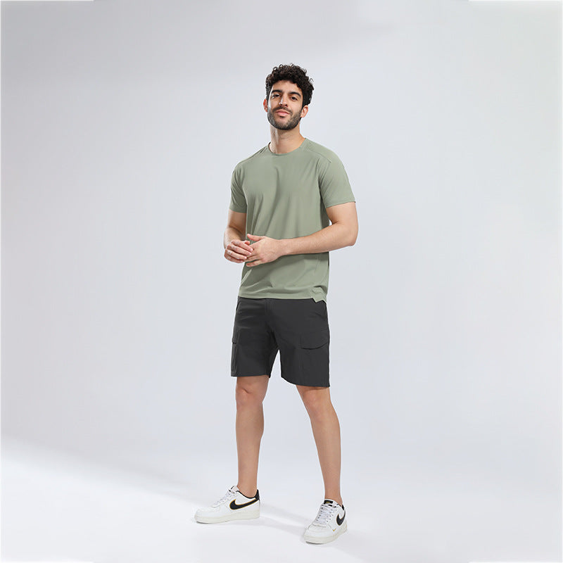 Herrer funktionelt T-shirt med fugttransporterende materiale og ergonomisk snit Stilla