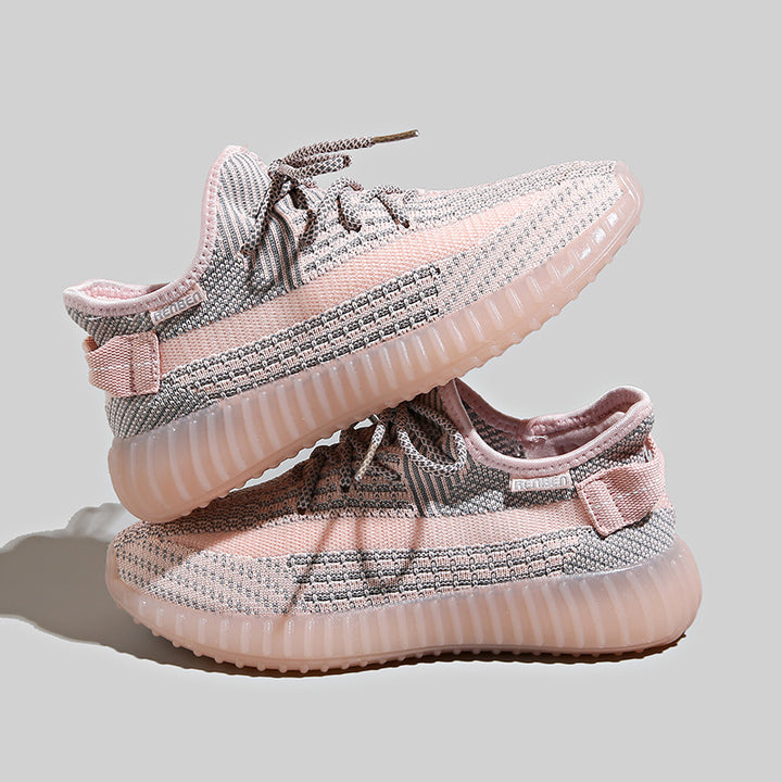 Dame Åndbare Fritids-sneakers med fleksibel sål og moderigtigt strikdesign Stilla
