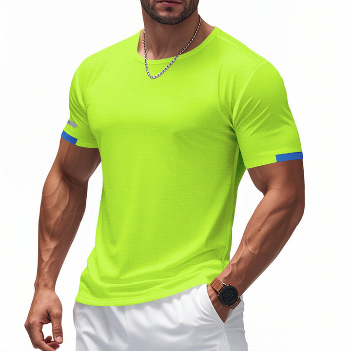 Herre åndbart sport T-shirt med reflekterende elementer Stilla