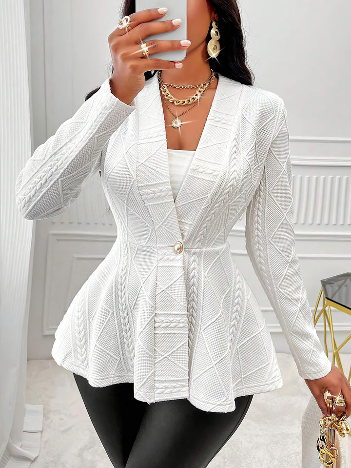 Dame Elegant Blazer med struktureret design og figursyet pasform Stilla