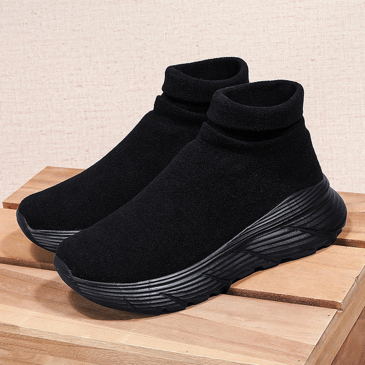 Dame Strik Sko Sneakers med polstret ankelbeskyttelse Stilla