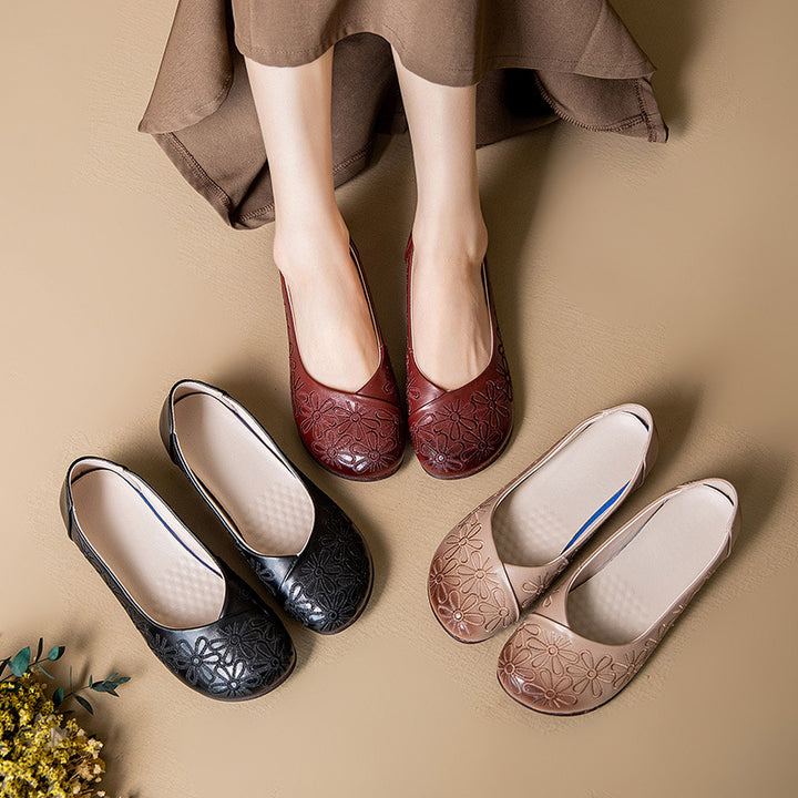 Dame Floral Bestickede Ballerinas Stilla