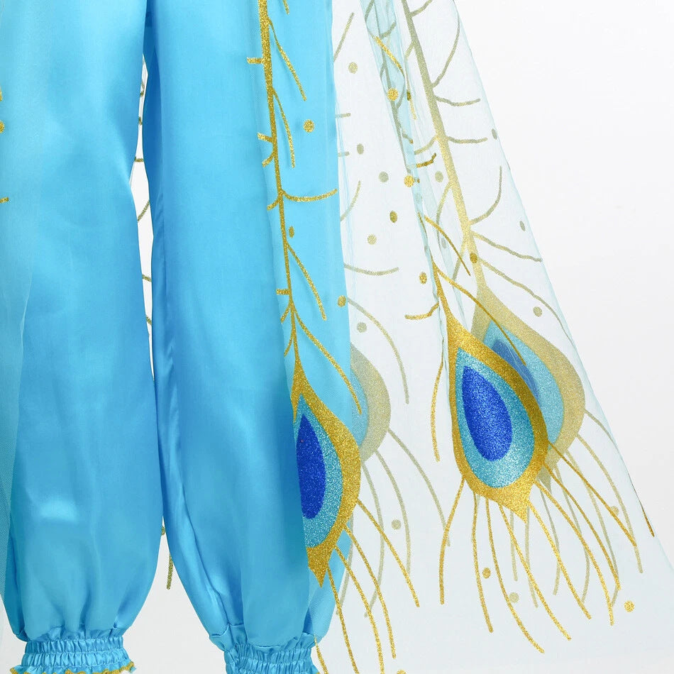 Dame prinsessekostume med glitrende detaljer og funklende tyl Skovae