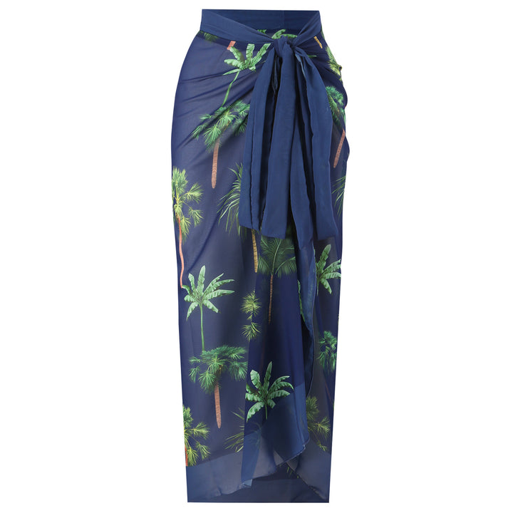 Dame bikini sæt med blomsteret indpaknings nederdel og elegant top Stilla