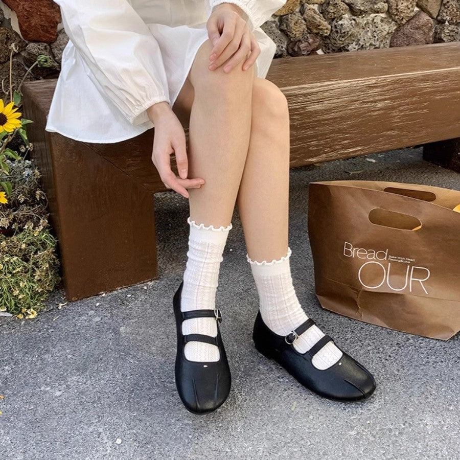 Femme justerbare remme Mary Jane clogs med unikt ze design Stilla