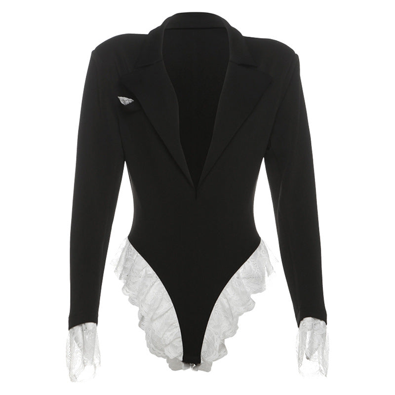Dame Blazer Body med spidsafslutninger Stilla