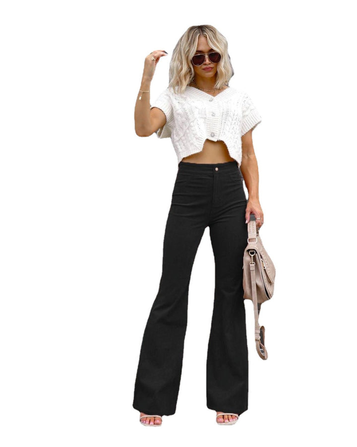 Dame Højtaljede Flared Jeans Stilla