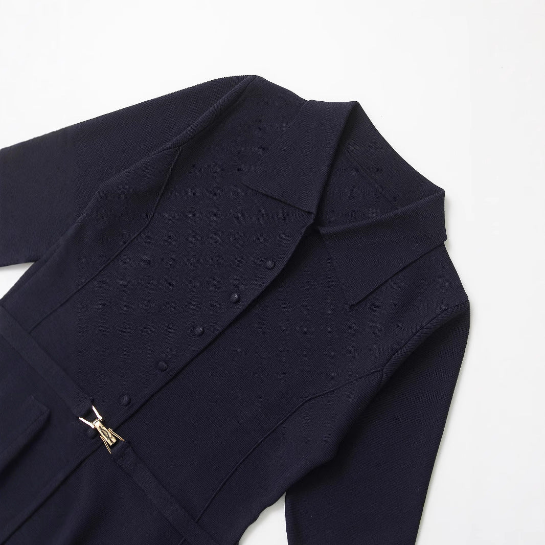 Femme Skræddersyet Kortærmet Blazer med elegant Bindebælte Stilla