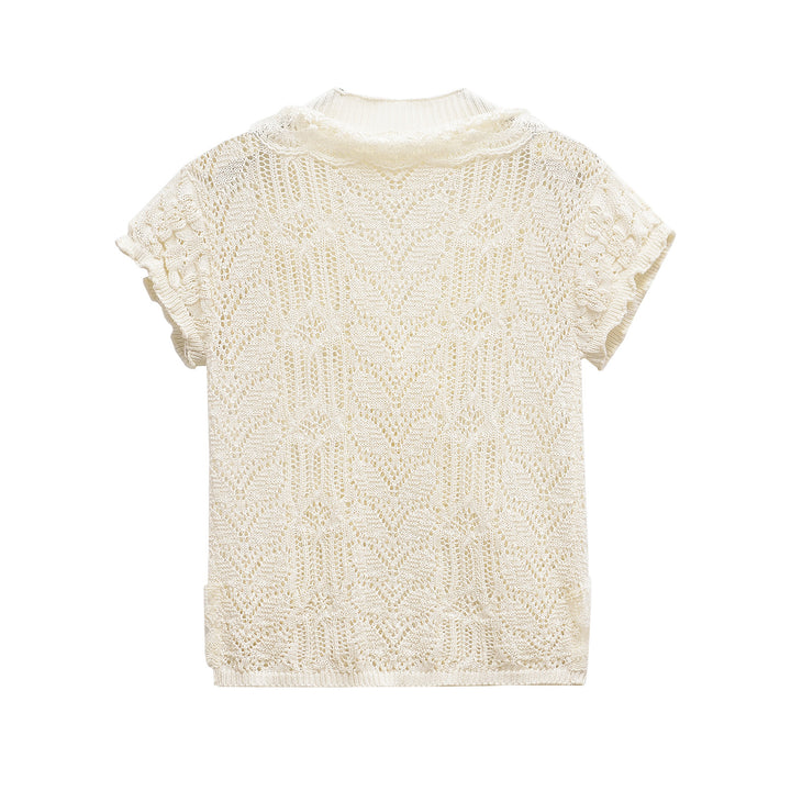 Femme Spids-detail Strikpullover Stilla
