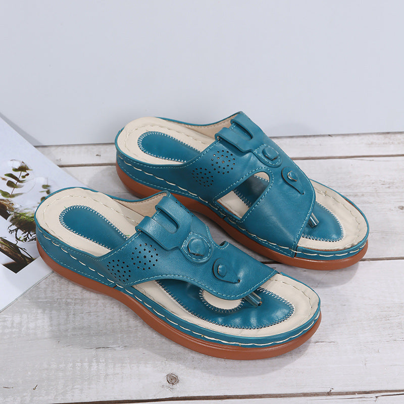 Dame komfortable tæer-sandaler med anatomisk design og trendy rem Stilla