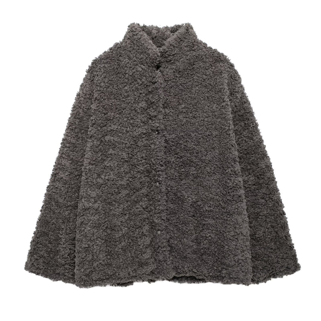 Femme Cozy Sherpa Button-Up Jakke Stilla