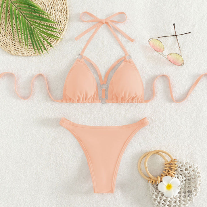Dame Triangel-Bikini-Sæt med chic bære-system og elegante accent-detaljer Stilla