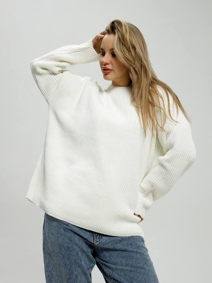 Femme Oversized Chunky Strikpullover Stilla
