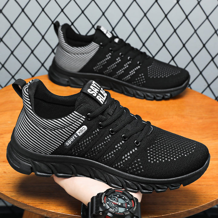 Herrer Sporty Fitness-Sneakers med åndbart mesh og stødabsorberende sål Stilla