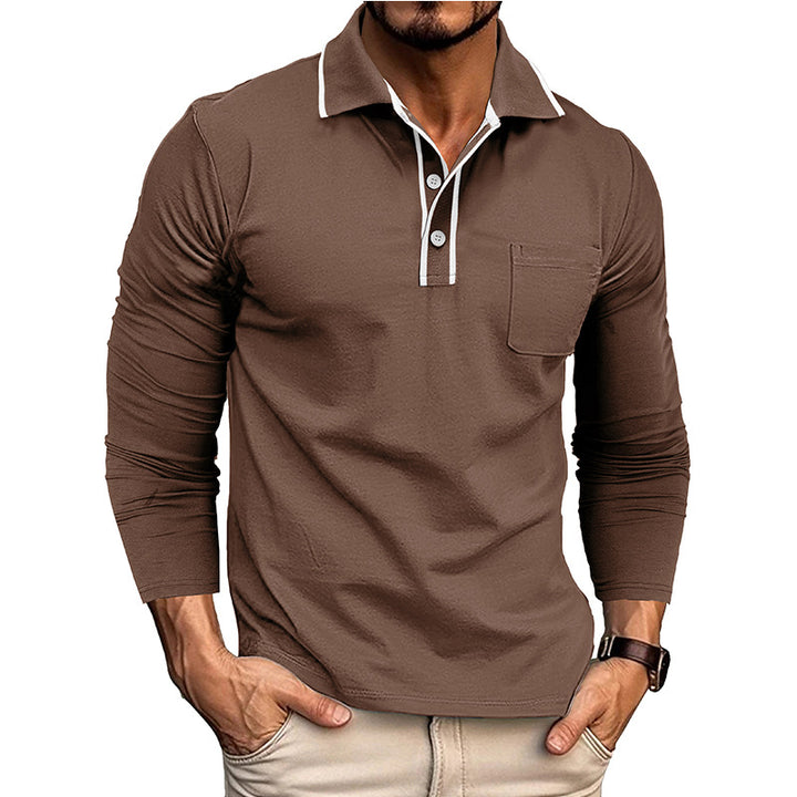 Herrer Langærmet Polo Shirt Stilla