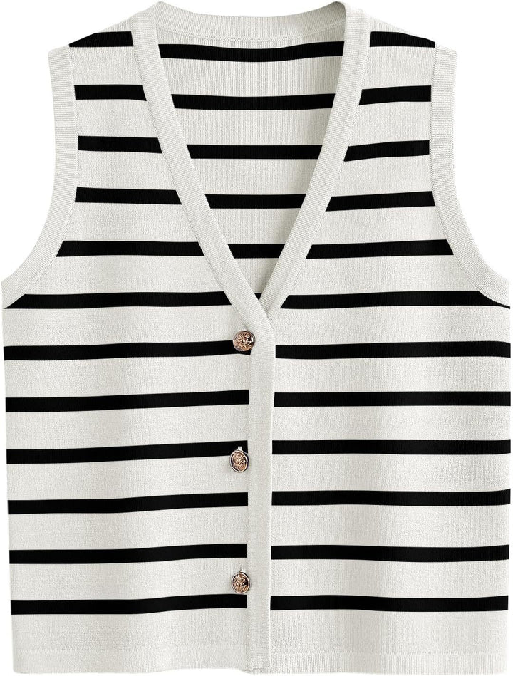 Dame stribet cardigan Stilla
