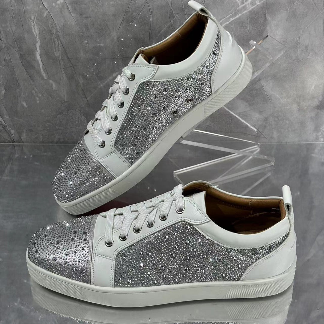 Femme Funklende Strass-udsmykkede fritids sneakers Stilla