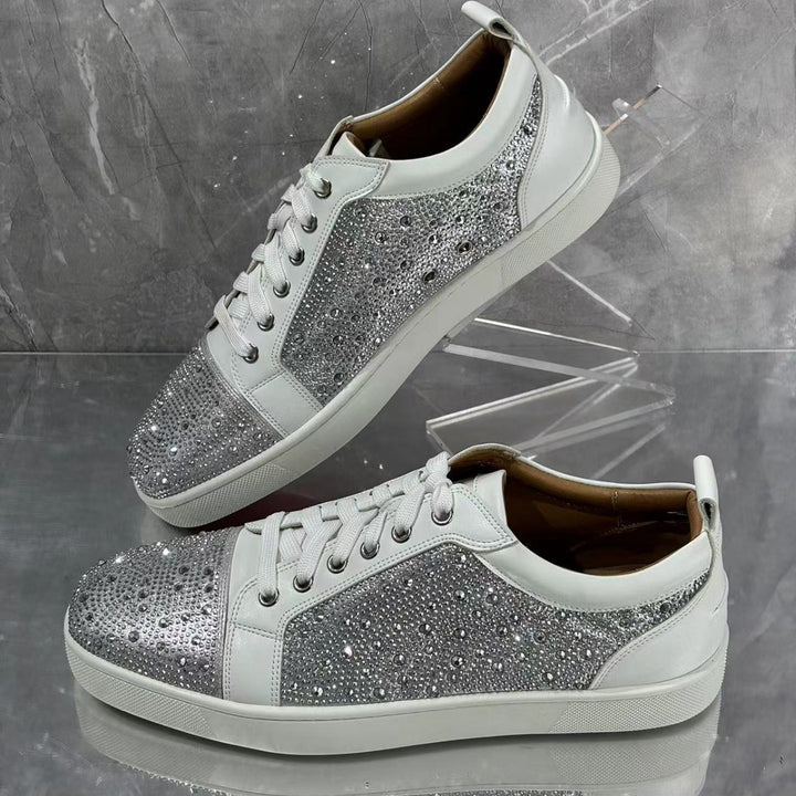 Femme Funklende Strass-udsmykkede fritids sneakers Stilla
