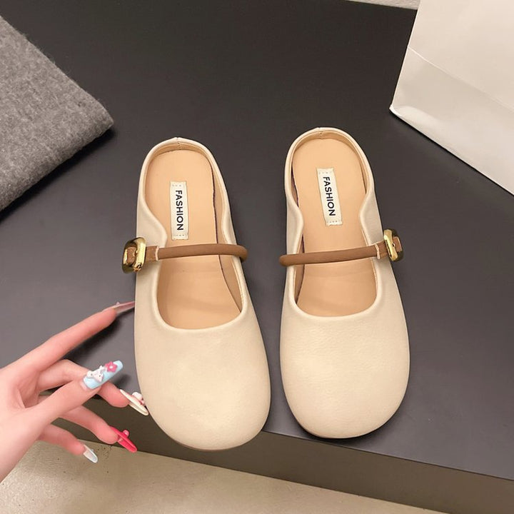 Dame elegante Mules med justerbar rem og smart spændeaccent Stilla