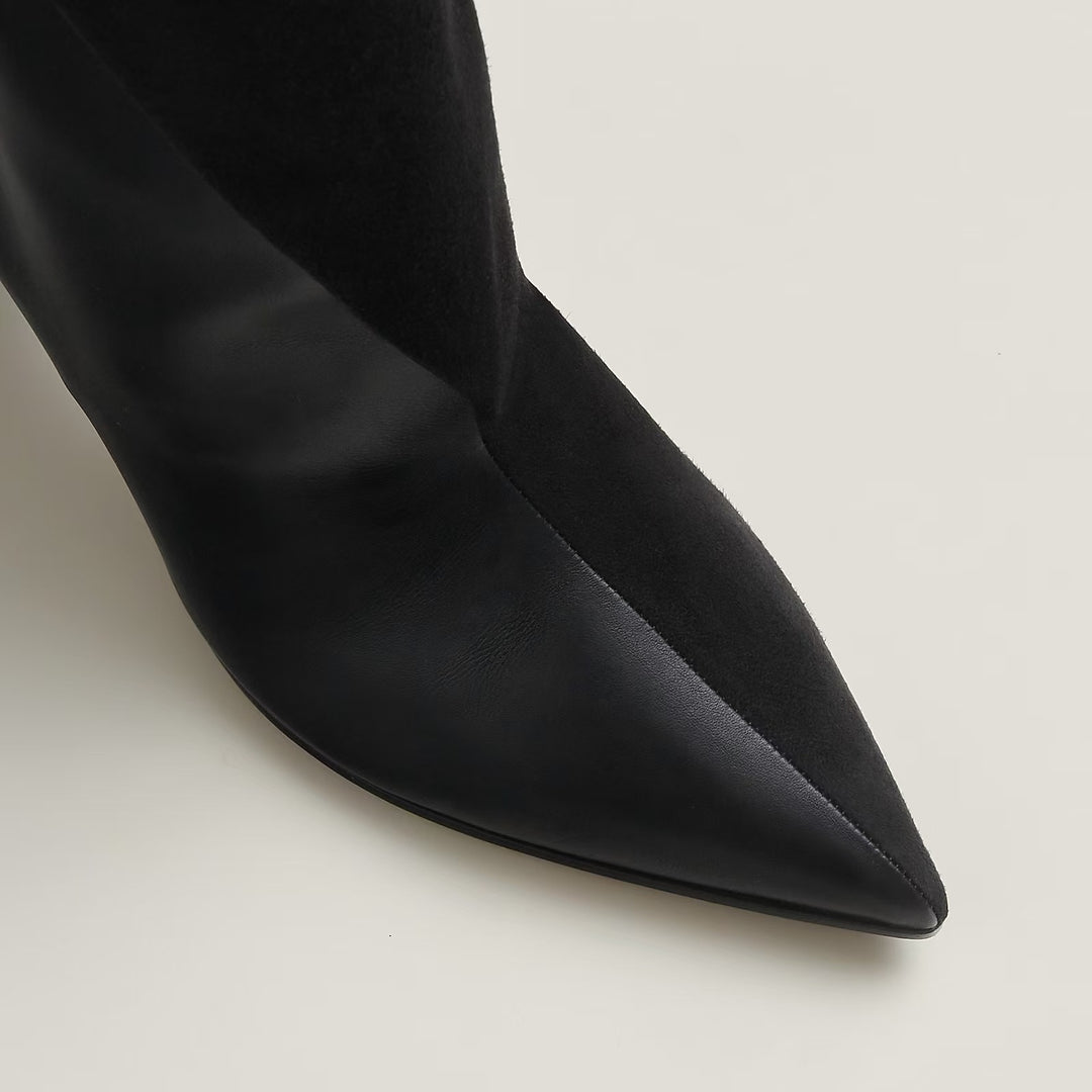 Femme Overknee-mode-støvler med unikt bånddesign Stilla