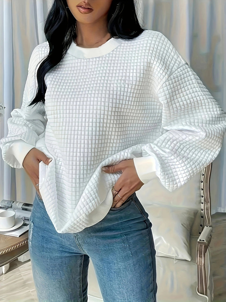 Dame Struktureret Sweatshirt Stilla