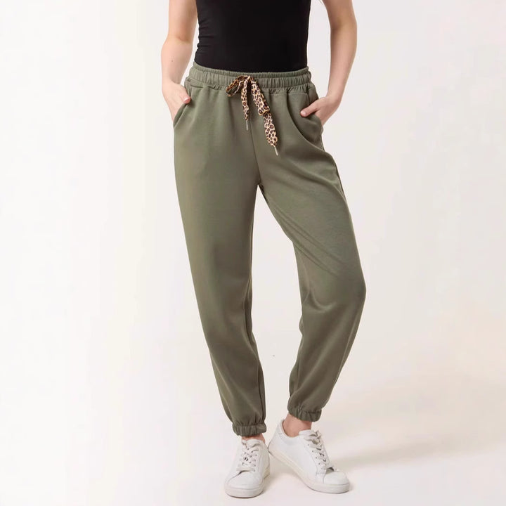 Dame Relaxed Fit Joggebukser med Snor Stilla
