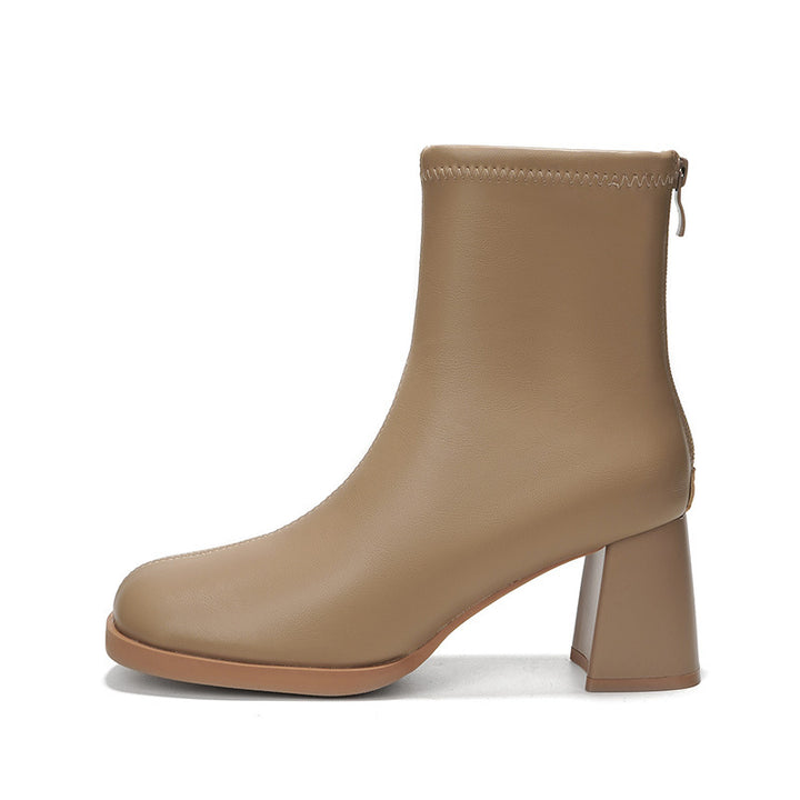Femme Stilfulde Chunky Heel Støvler Stilla