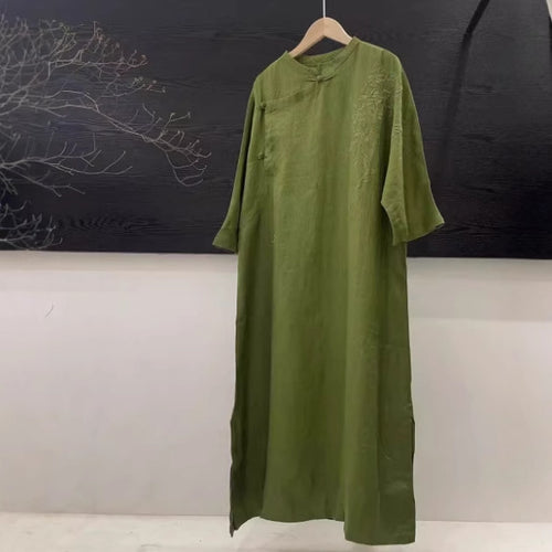 Dame Elegant Langærmet Maxikjole Stilla