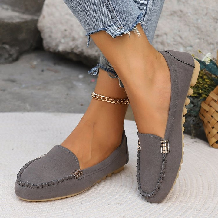 Dame mokasiner med mode denim-look og elegante detaljer Stilla
